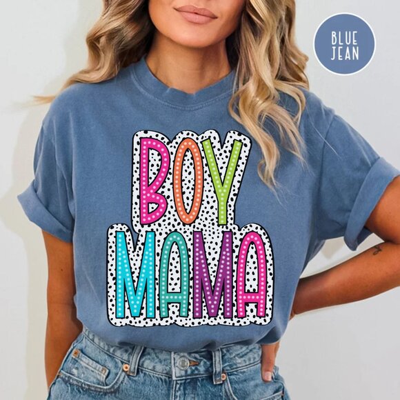 Boy Mama T-Shirt, Boy Mom Shirt, Comfort Color Tee - Picture 11 of 12